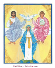 Holy Cards (no envelopes) of Mary Mediatrix of Grace
