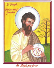Holy Cards (no envelopes) of St. Joseph Protector of Families