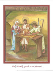 Icon Card of the Holy Family