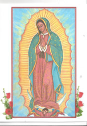 Icon Card of Our Lady of Guadalupe
