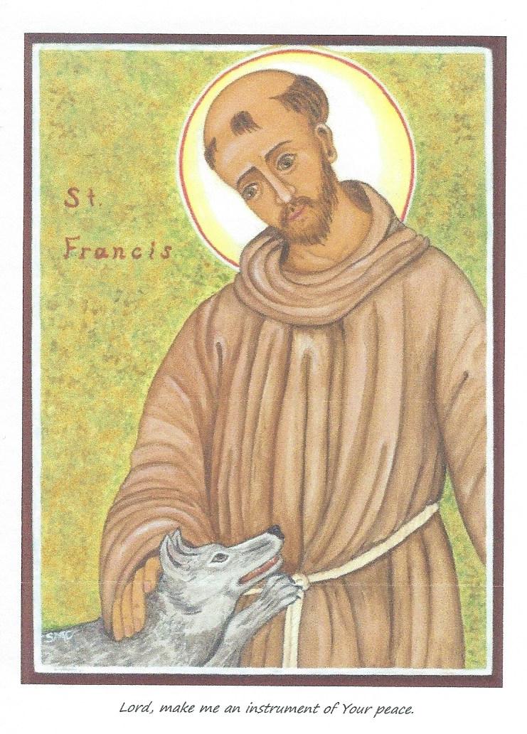 Icon Card of Saint Francis