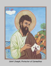 Icon Cards with Envelopes of St. Joseph Protector of Carmelites
