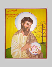 Icon Cards with Envelopes of St. Joseph Protector of Families