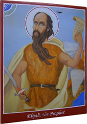 Embellished reproduction of St. Elijah, the Prophet